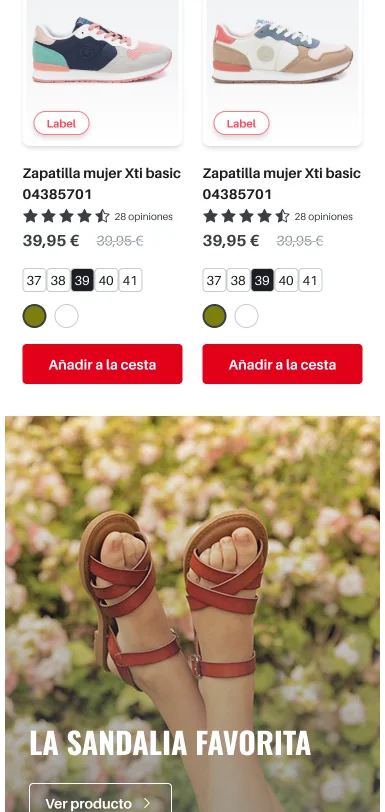 Product listing — lower scroll: mid-page editorial brand break
